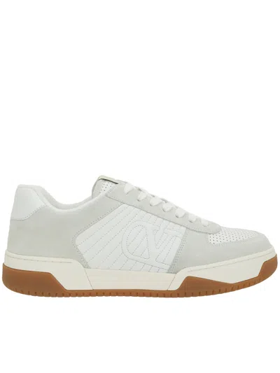 Valentino Garavani Signature Detail Ankle Padding Sneakers With Interchangeable Laces In White