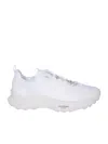 Valentino Men's True Act Mesh And Leather Runner Sneakers In White