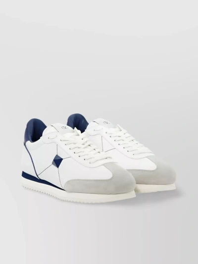 VALENTINO GARAVANI SNEAKERS WITH PADDED COLLAR AND SUEDE ACCENTS