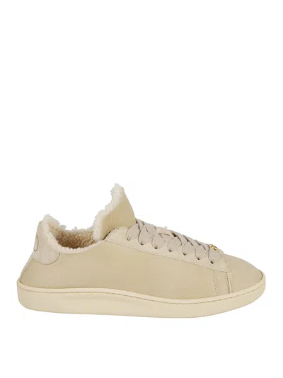 VALENTINO GARAVANI SNEAKERS WITH SUEDE LOGO APPLICATION