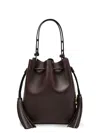 Valentino So Seau Tasseled Leather Bucket Bag In Brown