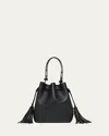 Valentino Garavani So Seau Leather Drawstring Bucket Bag