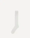 Valentino White Cotton Socks With Vlogo Signature And Crochet Knit Texture