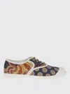 Valentino Sneaker Bay By Bay Denim Print In White