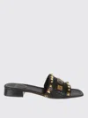 Valentino Garavani Woman Sandals Black Size 7.5 Leather In Black
