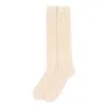 Valentino Ivory White Knitted Cotton Socks With Vlogo Signature In White