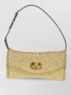 Valentino Garavani Mini Structured Handbag With Signature Detailing In Gold