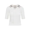 Valentino Soft Cotton White Sweater In White