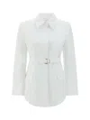 Valentino Garavani Women White Poplin Overcoat