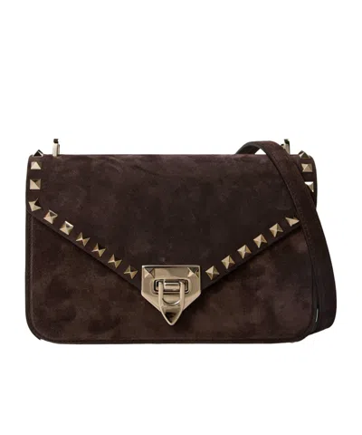 Valentino Garavani Solid Color Shoulder Bag In Black