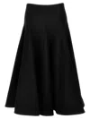 Valentino Crepe Couture Wool-blend Midi Skirt