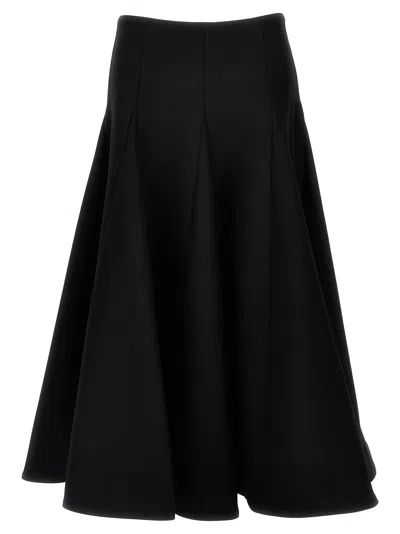 VALENTINO SOLID CREPE COUTURE VALENTINO SKIRT