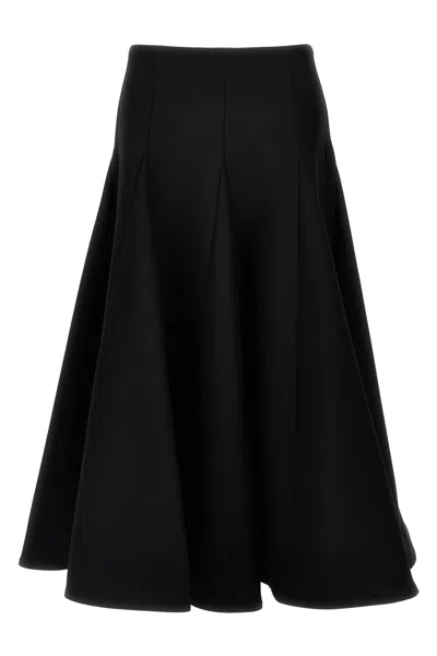 Valentino 'solid Crepe Couture'  Skirt In Black