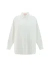 Valentino Garavani White Cotton Blend Oversize Shirt