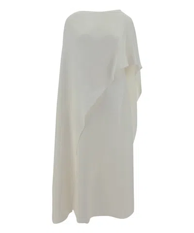 Valentino Solid Midi Dress In White