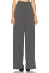 Valentino Solid Pant In Grigio Medio