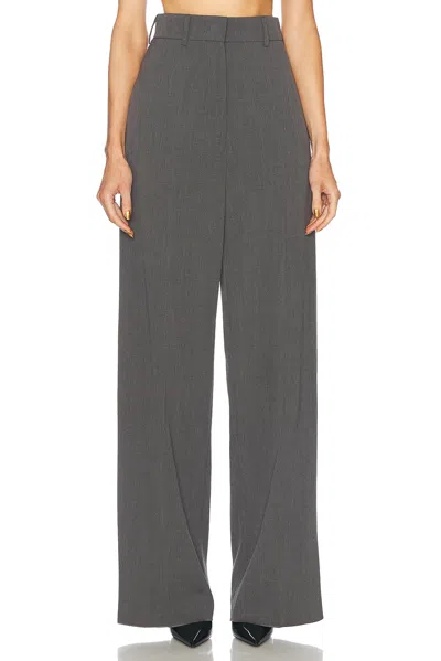 Valentino Solid Pant In Grigio Medio