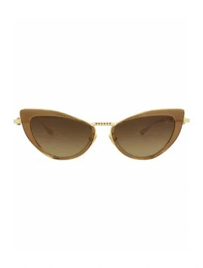 Pre-owned Valentino Solid Sunglasses W/ Tags In Brown