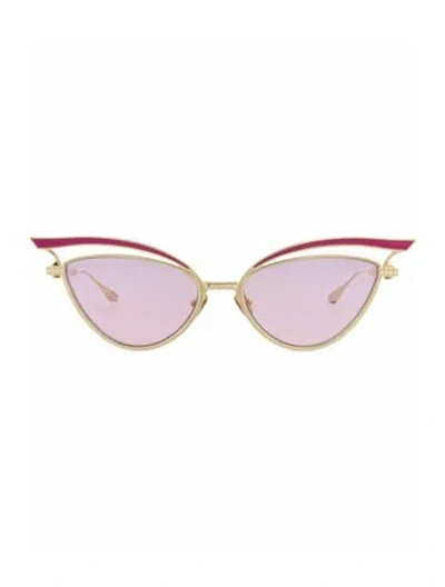 Pre-owned Valentino Solid Sunglasses W/ Tags In Gold