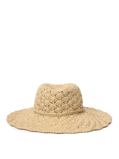 Valentino Garavani Escape Hat In Beige
