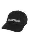Valentino Cotton Baseball Cap With Embroidery In Gris
