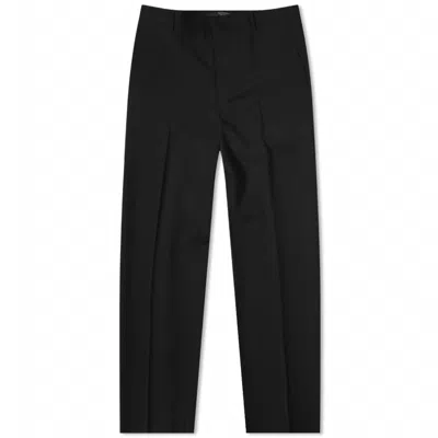 Valentino Sophisticated Black Trousers With Single Pleats In Nero