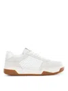 Valentino Sparry Sneakers In Split Leather And Nappa In White