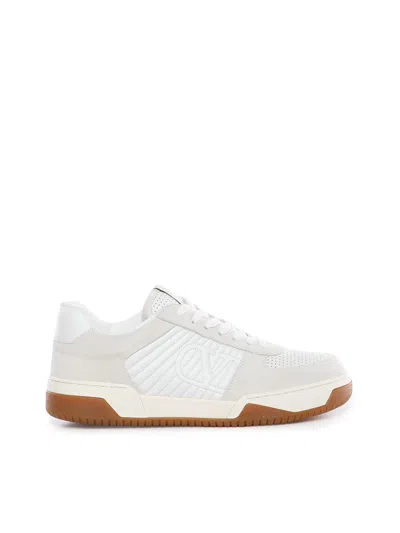 Valentino Garavani Signature Detail Ankle Padding Sneakers With Interchangeable Laces In White