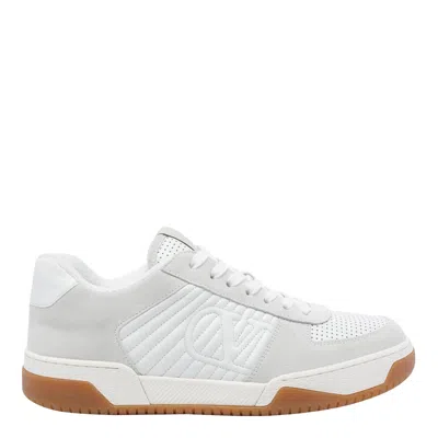 Valentino Garavani Signature Detail Ankle Padding Sneakers With Interchangeable Laces In White