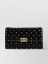 Valentino Spike Rockstud Quilted Chain Strap Clutch Bag