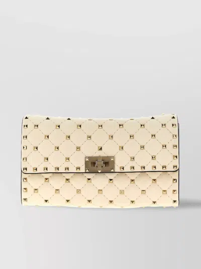 Valentino Garavani Spike Rockstud Quilted Shoulder Bag With Chain