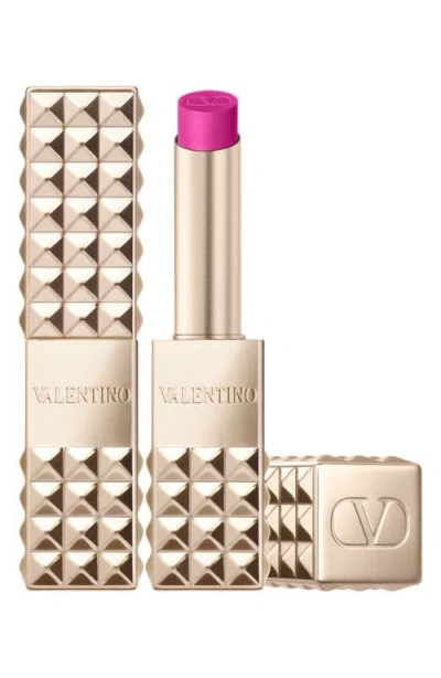Valentino Spike  Buttery Matte Refillable Lip Colour In 302r Pink Is Punk