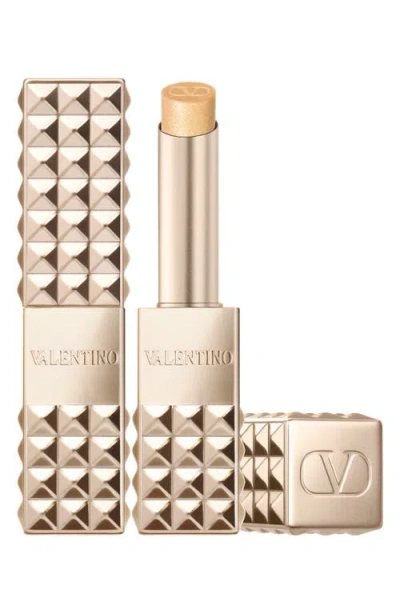 Valentino Spike  Buttery Matte Refillable Lip Color In 600a Gold For Frandiose