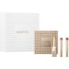 Valentino Spike  Buttery Matte Refillable Lipstick Trio & Clutch $108 Value In Transparent