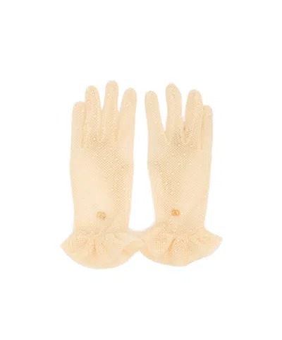 Valentino Garavani Splicing Gloves In Nude