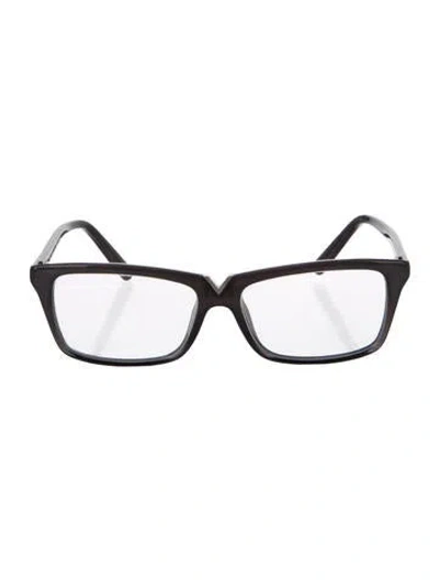 Pre-owned Valentino Garavani Square Eyeglasses In Gray