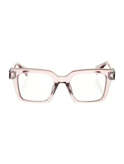 Pre-owned Valentino Garavani Square Eyeglasses In Pink