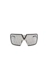 Valentino Square Frame Sunglasses In Black