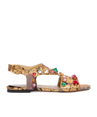 Valentino Garavani Square-headed Flat Sandals In Nude