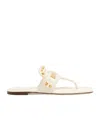 Valentino `vg Plaster Caster` Thong Sandals In White