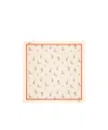 Valentino Square Silk Scarf In White