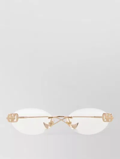 Valentino Square Sunglasses In White