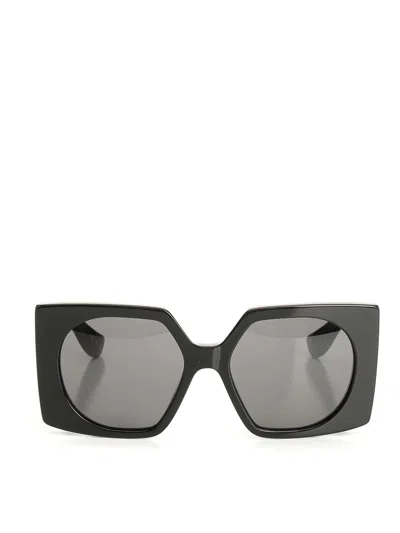 Valentino Square Sunglasses In Black