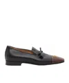 Valentino Square-toe Loafers In Green