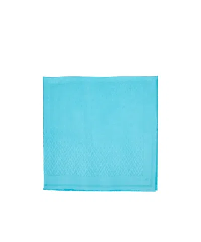 Valentino Square Wool Shawl In Blue