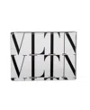 Valentino Stamped Card Holder In White