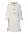 Valentino Stand-neck Dress In White