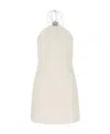 Valentino Star-detail Halterneck Minidress In White