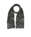 Valentino Star Printed Scarf In Black