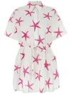 VALENTINO STARFISH CREPE-DE-CHINE MINI DRESS